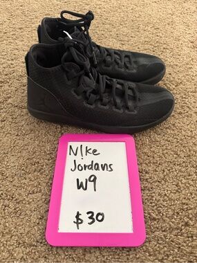 Jordan Women's All-Black High-Top Sneakers